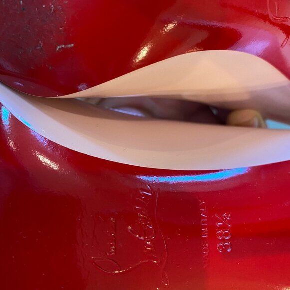 Christian Louboutin Hot Chick 100 Rosy Light Pink Patent Leather Heel Pump - Picture 11 of 16